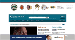Desktop Screenshot of parlamentnilisty.cz
